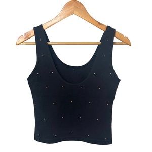 Vintage Rose Gold Studded Crop Top